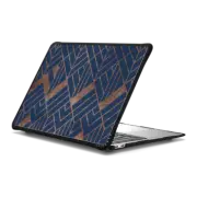 MacBook Air 13-inch (M1 / Intel) Impact Case Geometrical abstract navy blue rose gold pattern