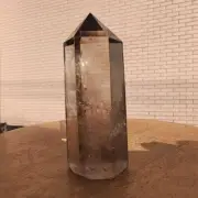 350g Natural Smokey quartz Obelisk Quartz Crystal Point Wand Reiki Gem