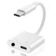 High Grade 2in1 Type-C to 3.5mm Headphone Adapter AUX & DAC Cable for HTC U Paly
