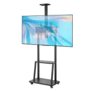 OZNALA TV Bracket Floor Stand LED LCD Screen Monitor Mount Shelf Mobile Trolley 32-85"