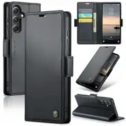 CaseMe Samsung Galaxy A54 5G Folio Wallet Case Cover Side Closure A546 [Black]