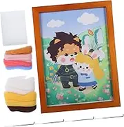Beatifufu Beginner Cross Stitch Kit Unfinished Needlework Tool for Boys and Girls Adults Punch Needle Embroidery Set Delicate Details