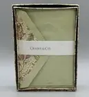 CRANE & CO Invitation Set Of 10 Cards & 10 Envelopes Wasabi KID FINISH