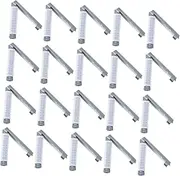 Ipetboom 20pcs Hair Root Perm Rod Perm Kit Automatic Perming Kit Hair Curlers Rollers Hair Curling Rollers Hair Roller Wand Hair Curlers for Short Hair Grips Straightener Curls Plastic Grey