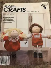 1985 McCALL'S #796-16" & 18" ( FITS CABBAGE PATCH KIDS ) CLOTHING PATTERN FF