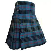Scottish Handmade Traditional Mackay Blue Ancient Tartan Kilt For Men CustomKilt