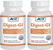 Digest-GI Ultra - 180 Vegetarian Capsules (90 x 2) - Overall Digestion Support - Premium Natural Digestive Enzyme Formula - AST Enzymes