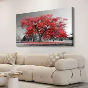 Red Tree of Life Pictures Canvas Wall Art for Living room Office Bedroom Wall...