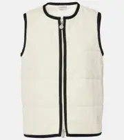 [Moncler] Moncler Padded cotton-bend vest UK 16 white