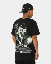 [RATS GET FAT] Rats Get Fat Danger T-shirt Black - Size XL XL Black