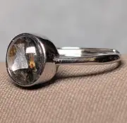 PALLASITE METEORITE RING - Size 6.5 Adjustable