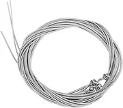 4 String Electric Bass Strings, Silver Silver Bass Made of Steel and Alloy for Beginners Lightweight Portable Smooth 1Mm 1.4Mm 2Mm 2.5Mm Instrument Accessory