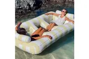 Sunnylife: Luxe Twin Hammock Float - Mango Bay Soft Mustard
