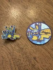2024 Honolulu Pokemon World Championships Snorkel Pikachu Pin And Coin