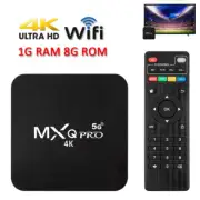 MXQ Pro 4K Ultra HD 64Bit Wifi Android 7.1 Quad Core Smart TV Box Media Player