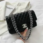 2023 New Fashion Diamond Chain Bag Single Shoulder Diagonal Bag Explosive Women's Temperament Bag_SSDLV_SJJYV black