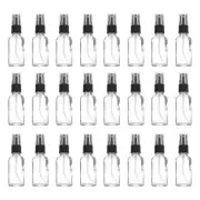 80pcs 2oz Glass Spray Bottles Nozzle Water Mist Stream Sprayer Clear Black