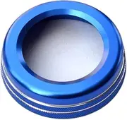 JIUYIN Knob Ring Cover,Fit For, A B E GLA CIA GLE ML GL X164 X166 W251 W176 W245 W246 AMG Car Multimedia Volume Decoration Dashboard Knob Ring(Blue)