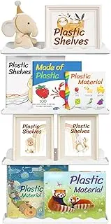 Lifewit Kids Bookshelf 4 Pack, 15" Floating Shelves for Wall Mounted, White Nursery Book Toy Hanging Racks for Baby/Toddler/Children in Bedroom, Living Room Decor
