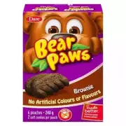 2 Boxes DARE Bear Paws Brownie Soft Cookies - FRESH