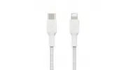 Belkin Boost Charge Braided 2m USB-C to Lightning Cable - White