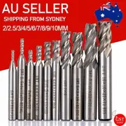 10Pcs 4 Flute Milling Drill Bit Cutter End Mill CNC Tools 2-10mm Milling HSS