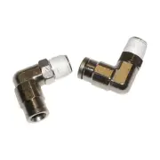 2 (two) Macroline Paintball 90 degree Swivel Elbows Standard threads CO2 HPA
