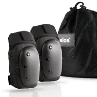 在飛比找momo購物網優惠-【Elos 都會滑板】Elos 專業運動護膝組(滑冰滑板護具