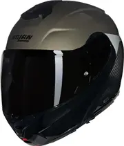 Nolan X-1005 Ultra Carbon Verniciature Speciale 342, flip up hel , color: Black/Dark Beige/Light Grey , size: L
