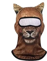 [Generic] Funny Ski Face Cover - Lion Shape Ski Face Cover with Sun Protection,Comfortable Shield Scarf Soft Women's Balaclavas for Family Friends