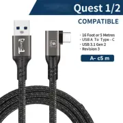 Data Cable A-C C-C 5m Streaming Charging Cable Cord for Quest 2/3 VR Link Cable