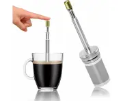 Coffee and Tea Maker - Press the Plunger to Brew Anywhere - 304 Stainless Steel