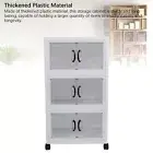 Stackable Storage Bin Plastic Foldable Storage Cabinet Closet Organizer AU