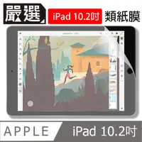 在飛比找PChome24h購物優惠-嚴選 iPad 7代10.2吋 2019繪圖專用類紙膜保護貼