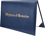 GraduationService Smooth Diploma Cover Imprinted Diploma of Graduation Certificate Holder 8 1/2" x 11"