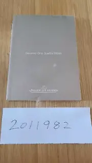 Jaeger LeCoultre Watch Manual Instruction Booklet Reverso One Duetto Moon