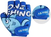 [Kisangel] 1 Pair Girls Glove Fingerless Gloves Mtb Gloves Kids Cycling Mitt Hand Protection Bike Gloves Workout Gloves Kids Nonslip Gloves Kids Protective Gloves Short Gloves Pink Boy