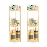 SOGA 2X 3 Tier Freestanding Bathroom Storage Shelf with Basket