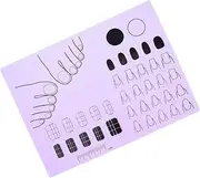 Silicone Sheet Acrylic Nail Training Mat Non-slip Easy to Clean for Nail Salons and Home Use