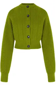 [EMILIA WICKSTEAD] ALBERT KNIT IN GREEN CASHFEEL L GREEN