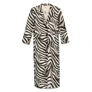 [Eraldo] Eraldo Zebra-print Coat 42 IT NEUTRALS/BLACK