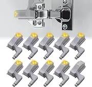 Hinge LED Light, Pack of 10 Cabinet Lighting with LED Motion Sensor, Universal Cabinet Hinge Light for Cupboard and Wardrobe, LED Cabinet Lighting Home Kitchen Living Room (Warm White)