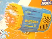 BUBBLE GUN BAZOOKA - 69 Holes Bubble Gun UpGrade Lighting Effects USB CHARGING