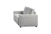 Melbournians Furniture Reno 3 Seater Sofa Beige Colour Fabric Upholstery Structure Knock Down Feature In Back & Arms Sofas Armchairs & Couches