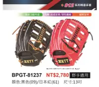 在飛比找Yahoo!奇摩拍賣優惠-BPGT-81237【ZETT 棒壘手套】812系列 入門款