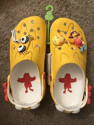 Crocs X McDonald's W9 M7 Yellow Classic Birdie Clog Sandal New Big Bird