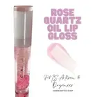 Rose Quartz stone oil lip gloss/formulated with rosehip oils/organic pure