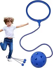 Skipits for Kids,Rotating Swing Assorted Colors Single-Leg Soft Jumping Ring - Coordination Fitness Sports Ball Outside Exercise Skipping Toy for Home