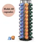 Nespresso Coffee Pods Holder Holds 60 Pods 360 Degree Rotatable Coffee Capsules