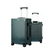 BOPAI Aluminum Luggage Suitcase HardCase 2 Pieces Suitcase Set 20"&24"- Green